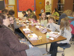 Books and Breakfast time at TF Elementary 