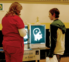 Annual Health Fair gives middle schoolers the chance to learn by doing