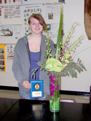 FFA member earns floral design award