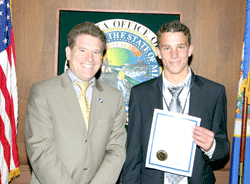 Local student participates in page program
