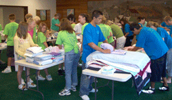 Youth assemble midwife kits at CL&#8200;Lutheran Church 