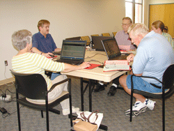 Library research specialist holds classes at branch libraries to help patrons use enhanced library edition of ancestry.com. 