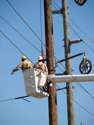 Xcel power line improvements off to good start in Lindstrom and Center City, capacity being boosted to 115kV