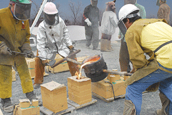 Franconia Sculpture Park Valentine's Day HOT Metal Pour Sunday, February 14