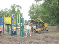 New playground equipment installed at Primary School