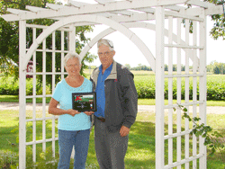 Alice and Arlen Burnside are extension service 2010 Farm Family of the Year winners