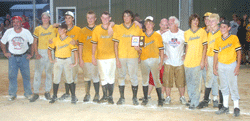 Amador majors baseball team takes first place