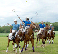 Polo and Lacrosse sports combine and go extreme; and it's all just across the river 