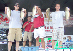 Big fish still aplenty in area lakes -- over 38 lbs. of bass pulled in by winners of Frankies Tourney
