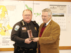 Lindstrom accepts 2011 wage contracts and says thank you to Chief Stenson