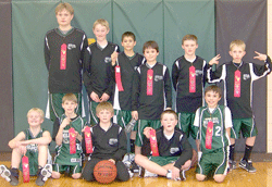 CL sixth grade basketball team wins second place