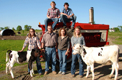 Awardees put the words family and farm together in textbook style 