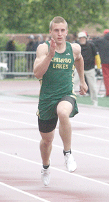 Lushanko bolts to third place in the 100 and 200 at state