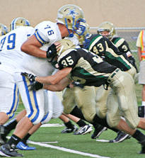 Holy Angels overpowers Chisago Lakes in 28-0 rout