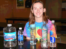Chisago Lakes Middle School students perform bottled water taste test