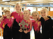 All five gymnasts who competed for Northern Flights Gymnastics qualified for the state gymnastics