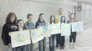 North Branch Middle School finalists in Lions 'Imagine Peace' poster contest