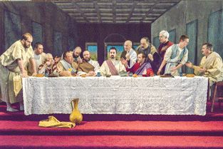 During Lent, Chisago Lake Lutheran re-creates DaVinci's 'Last Supper' painting