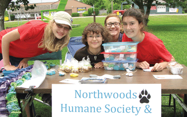 Youth helping Humane Society
