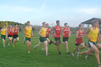 North Branch and Chisago Lakes split cross country meet