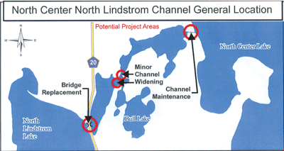 CL Lake Improvement District requesting funds  for study of removeable weir
