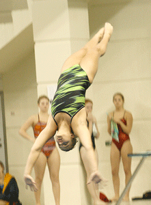 Schlegel qualifies for state tournament, finishes in 29th place in diving prelims