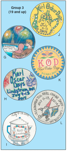 Karl Oskar Days Button Contest Entries