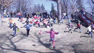 Easter Egg hunters out in full force