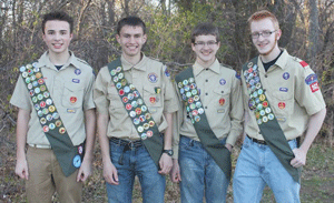 Five area Boy Scouts earn Eagle Rank
