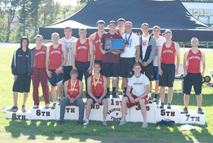 Vikings boys track miss section championship by one point