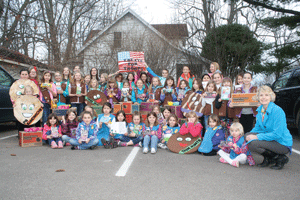 Girl Scouts sell 424 boxes of cookies for troops