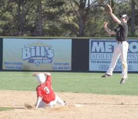 Wildcats' baseball splits two  lopsided, mercy-shortened games