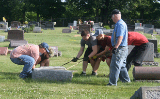 South Green Lake Cemetery vandalism ignites community spirit
