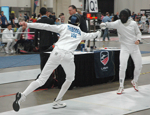 Thibodeau turns in strong performance at national fencing championships