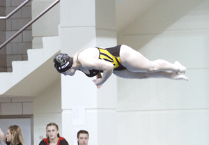 Nelson soars past expectations, earns third at state diving meet