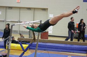 Gymnasts come out of break with nice performance at Tropical Twist