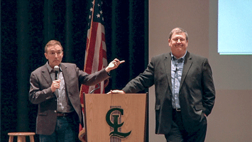 Paul Douglas visits spreading message about climate change