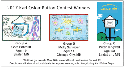 Karl Oskar Days button winners announced!