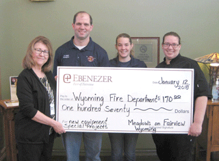 Meadows donates to Wyoming FD