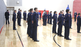 North Branch JROTC takes time for cadet inspection