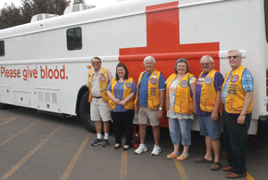 Lions help out Red Cross with blood donations