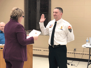 Wyoming swears-in Jesse Milligan as new fire chief