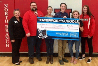 North Branch earns "Powerade for Schools" funds