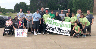 Special Olympians have friends in blue
