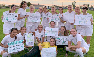 The undefeated Wildcat girls soccer team claimed their first ever M8C championship