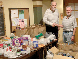 Ecumen Point Pleasant Heights comes together for food drive