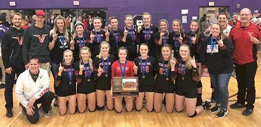 Vikings claim third section crown in a row