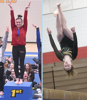 Three area gymnasts heading to  state with two section champions