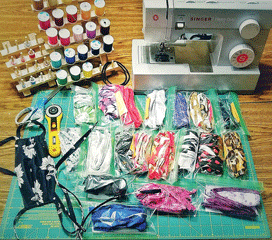 Arts Coordinator puts her sewing talent to work for fellow employees