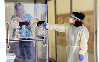 Fairview reduces use of valuable PPE with new booth seclusion unit